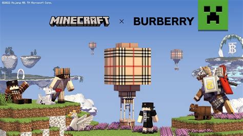 minecraft burberry clothes|Minecraft x Burberry capsules.